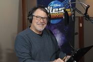 Jonathan Frakes behind the scenes of Miles from Tomorrowland.