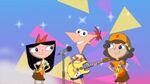 Phineas, Isabella and Milly singing
