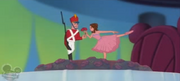 The Tin Soldier with the Ballerina in House of Mouse