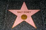 Walt Disney's star on the Hollywood Walk of Fame.