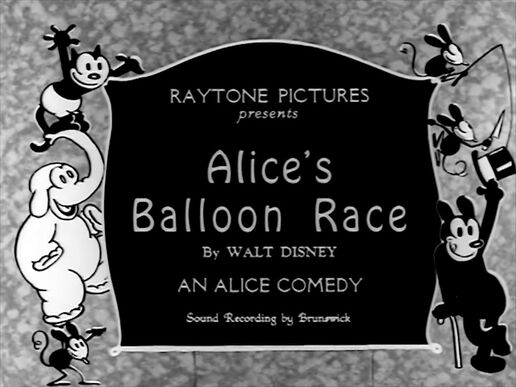 Alice's Balloon Race reissue title card