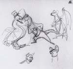 Chanticleer Goose Night Creatures.jpg (29 KB) A weasel and some bats from the band of Night Creatures threaten one of the geese