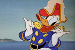 Donald's snappy captain outfit