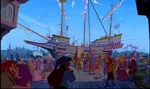 The ship from Pocahontas II: Journey to a New World at the bay in London
