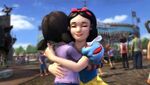 Snow White meet and greet in Kinect: Disneyland Adventures