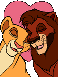 Clip Art of Kovu and Kiara