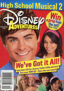 Disney Adventures Magazine cover September 2007 High School Musical 2
