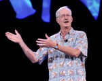 John Musker speaks onstage during the 2015 D23 Expo.