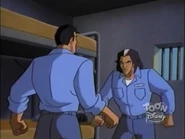 Dracon prepares to beat up Tomas for trying to take his territory