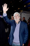 George Lucas at premiere of Star Wars: The Force Awakens in December 2015.