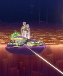 Family Island at night