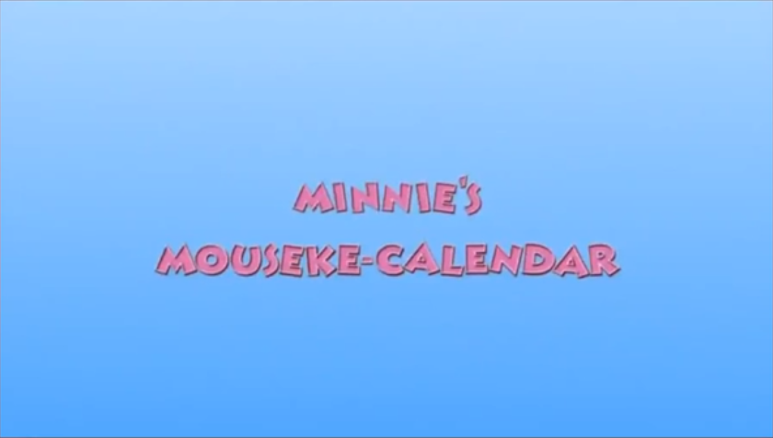 Minnie's MousekeCalendar Disney Wiki Fandom