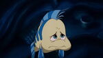 "...part of that..." Flounder's sad look on his face."