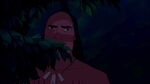 Kocoum mad after he sees Pocahontas and John Smith kissing.