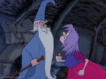 "Want to fight? Want to have a Wizard's Duel?!" Mim confronting Merlin face to face asking to join him in a Wizard's Duel.