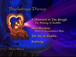 Aladdin 2004 DVD Australian Backstage Disney (Disc 2).jpg (125 KB) Backstage Disney menu