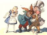 Alice with the March Hare and Mad Hatter, by David Hall.