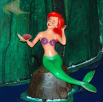 Ariel in the mermaid lagoon of Peter Pan's Flight.