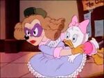 Babydoll Beagle took Webby Duck