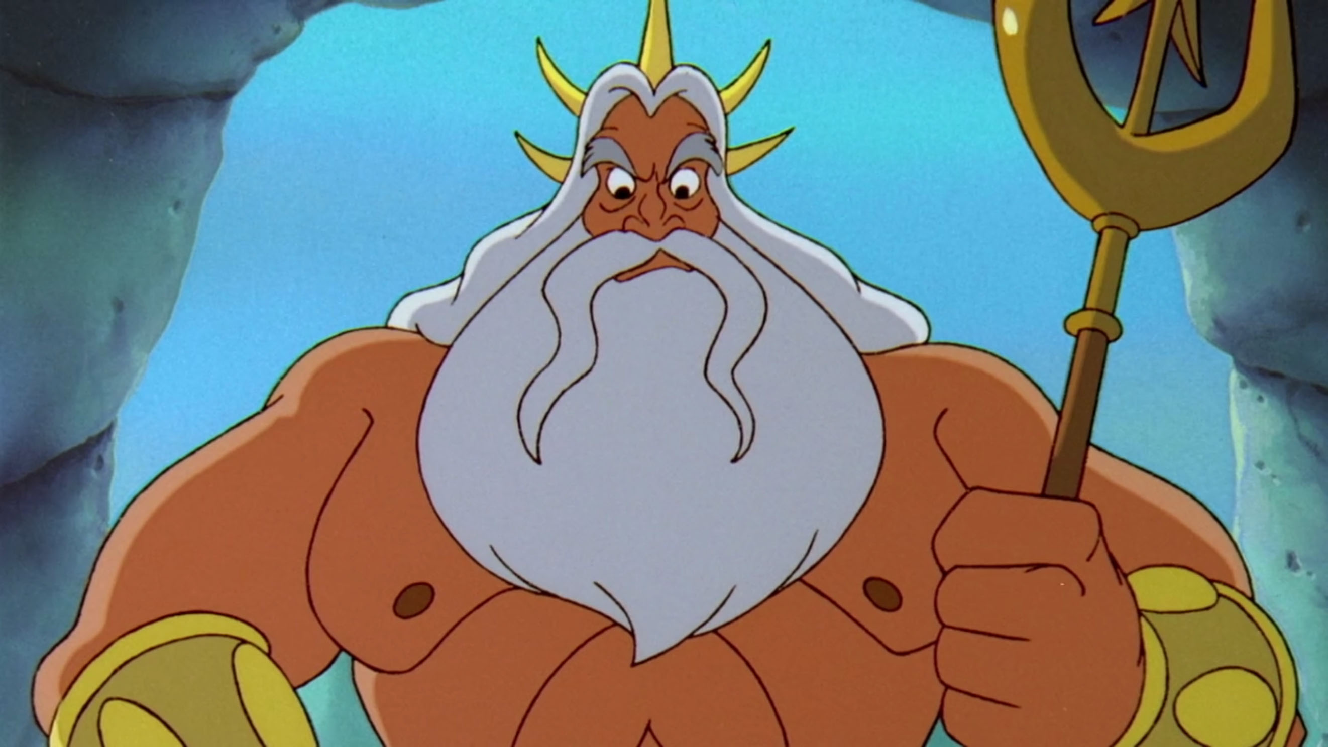 king triton angry little mermaid