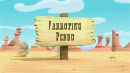 Parroting Pedro title card