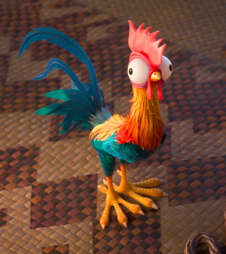 Rare Disney Princess Moana Hei Hei Plush Chicken Rooster Mini