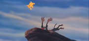 Rafiki and Simba in the Blu-Ray Bloopers