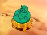 ...the Gummi statue that gets...