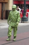 Green Army Man in Disneyland