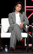 Diane Guerrero speaks at the Doom Patrol panel during the 2019 Winter TCA Tour.