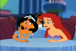 Jasmine talking to Ariel in House of Mouse