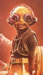Maz Kanata on The Force Awakens movie poster.