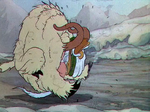 Donald challenges a snow goat in a ram combat