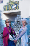 Anna and Elsa outside Disney's Hollywood Studios