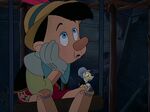 Pinocchio and Jiminy without hope in the birdcage