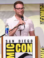 Seth Rogen speaks at the 2016 San Diego Comic Con.