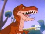 A T. rex in the Aladdin episode "Much Abu About Something"