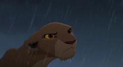 Kiara intervenes in the confrontation between the Outsiders and the Pridelanders.