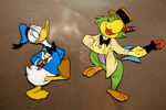 Production cel of José and Donald.