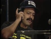 Cheech Marin behind the scenes of Oliver & Co
