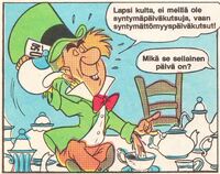 The Mad Hatter in a Disney comic story