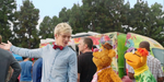 Ross Lynch in a Muppisode with Fozzie Bear and Scooter