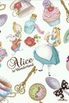 Alice and the White rabbit with Wonderland objects