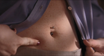 Anna's belly button piercing