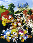 Musketeer Donald and nephews by Giorgio Cavazzano.