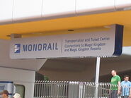 Monorail entry epcot