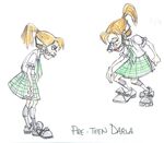 Preteen Darla concept art