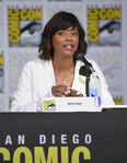 Aisha Tyler speaks at the 2016 San Diego Comic Con.