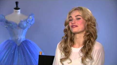 Cinderella Lily James "Cinderella" First Official Movie Interview