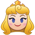 Aurora's emoji for Disney Emoji Blitz